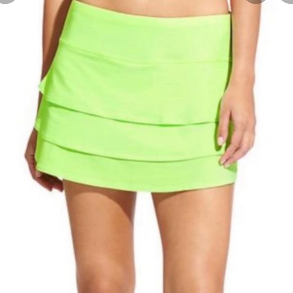 Athleta neon yellow tennis skirt